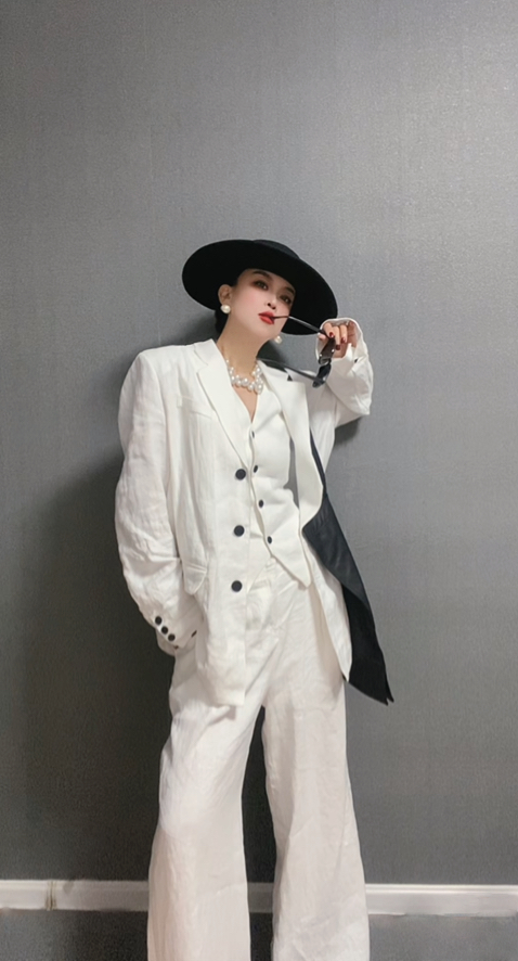 11号链接：夏季亚麻三件套套装 高级时尚简约有范儿