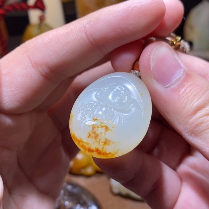 和田玉颈饰未镶嵌大*