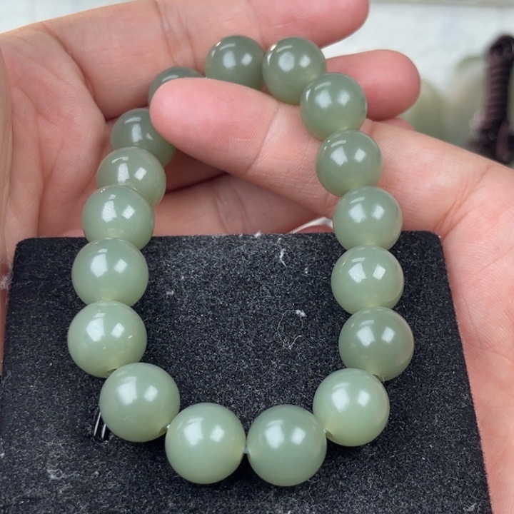 和田玉手串未镶嵌路*乙