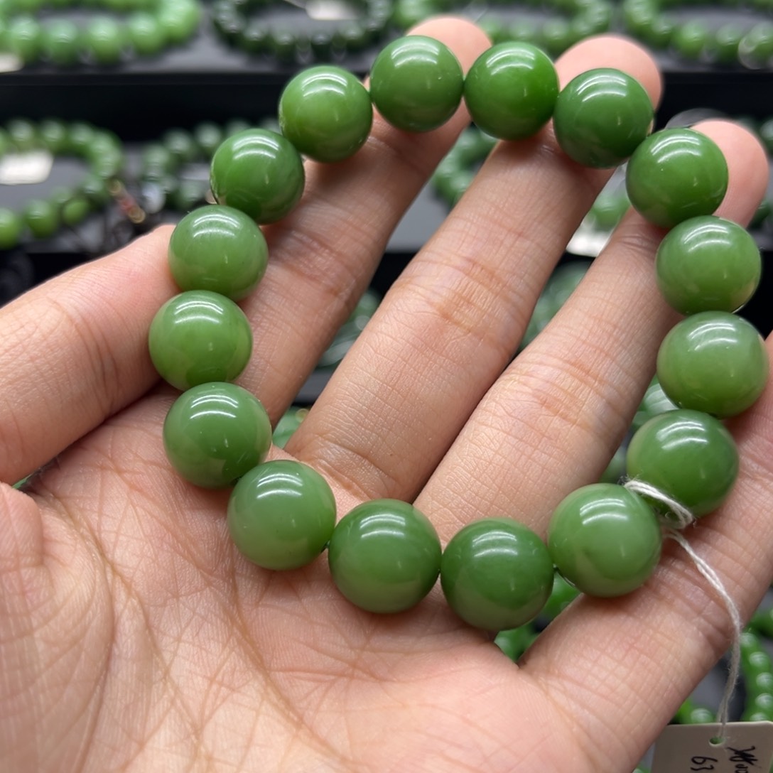 和田玉（碧玉）手链未镶嵌