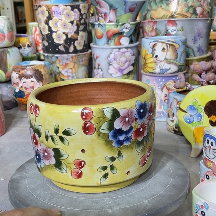 红陶景德镇艺术手绘作品