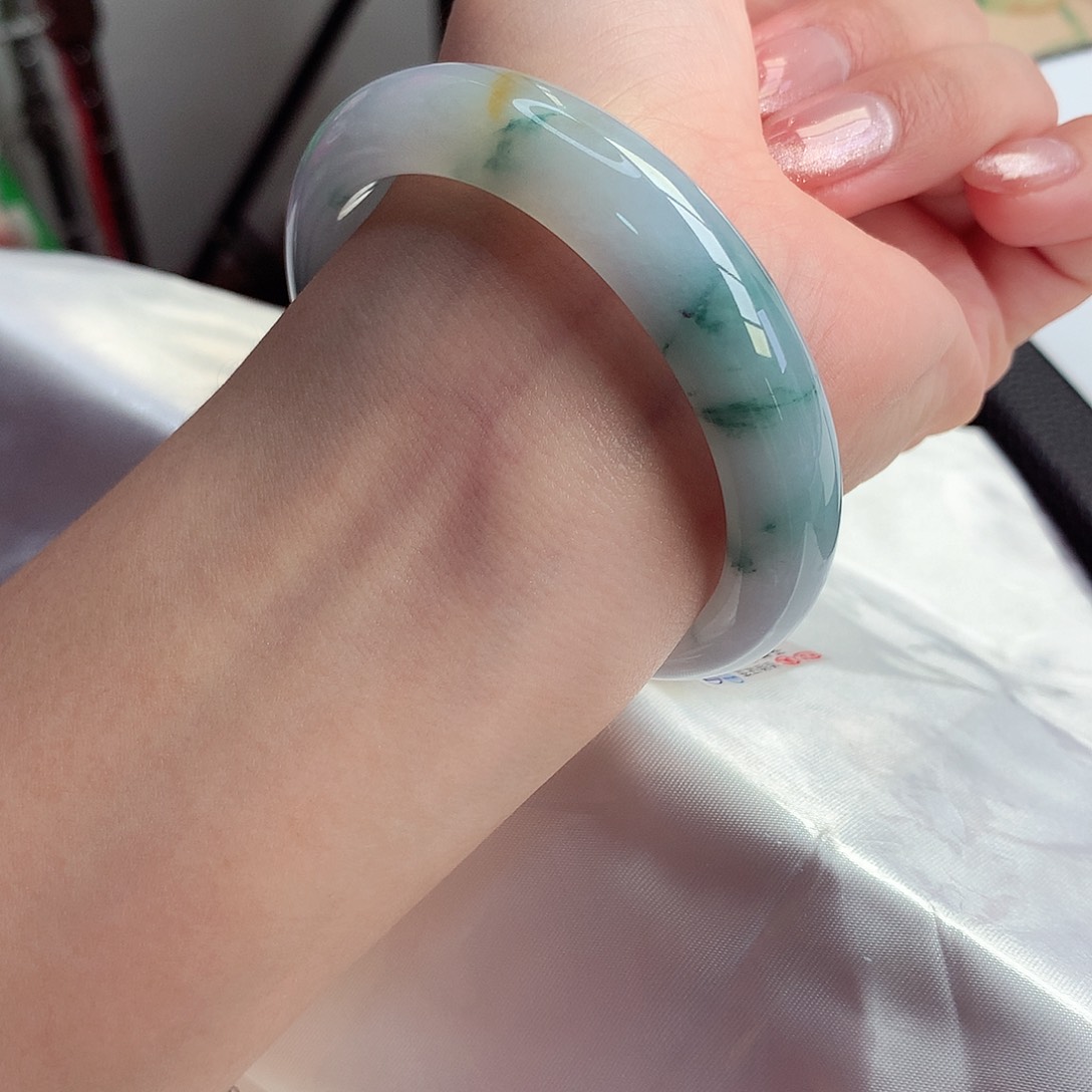 翡翠手镯未镶嵌天然A货翡翠55/56