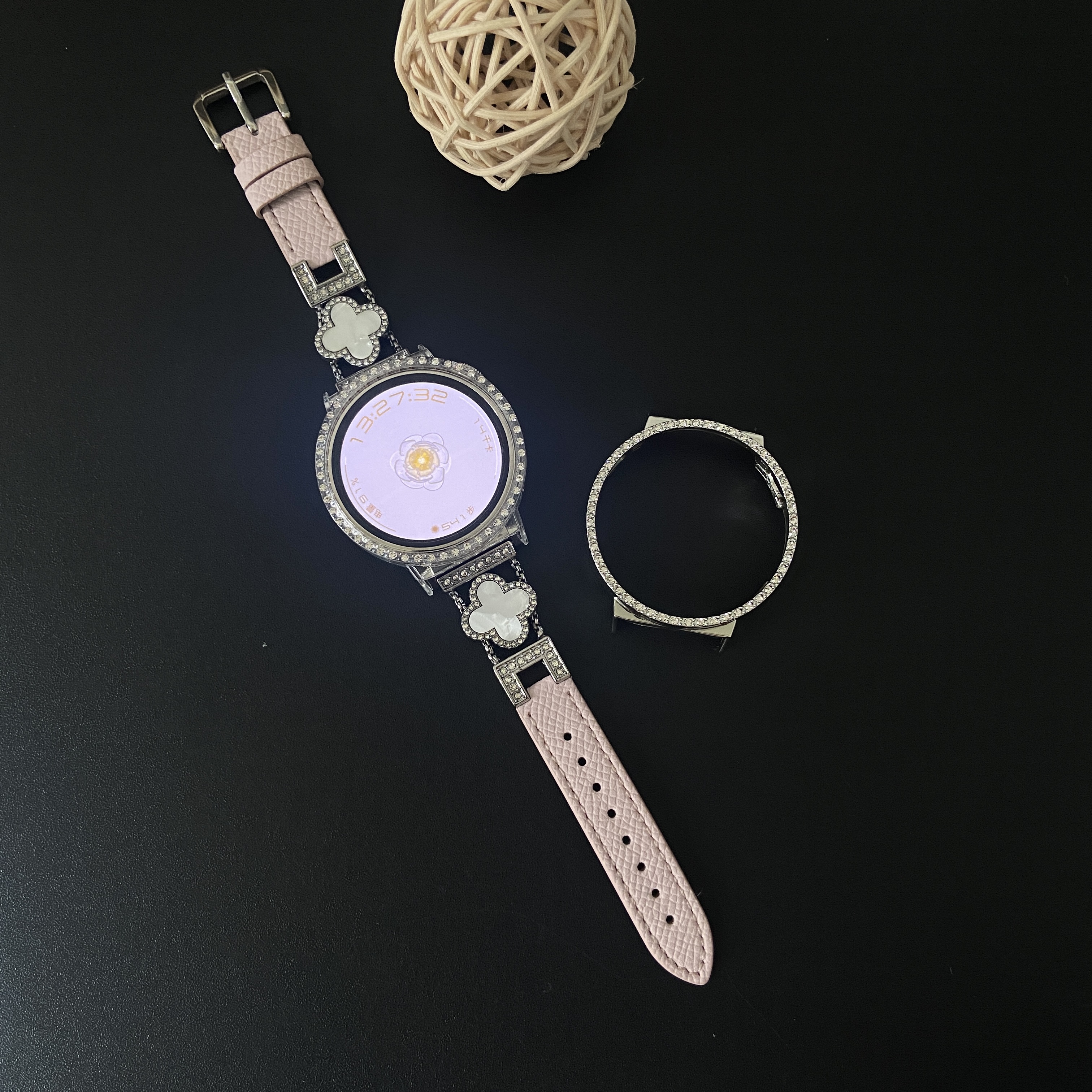 适用华为半包保护壳GT6手表FIT3边框保护套fit4表带GT5表壳配件