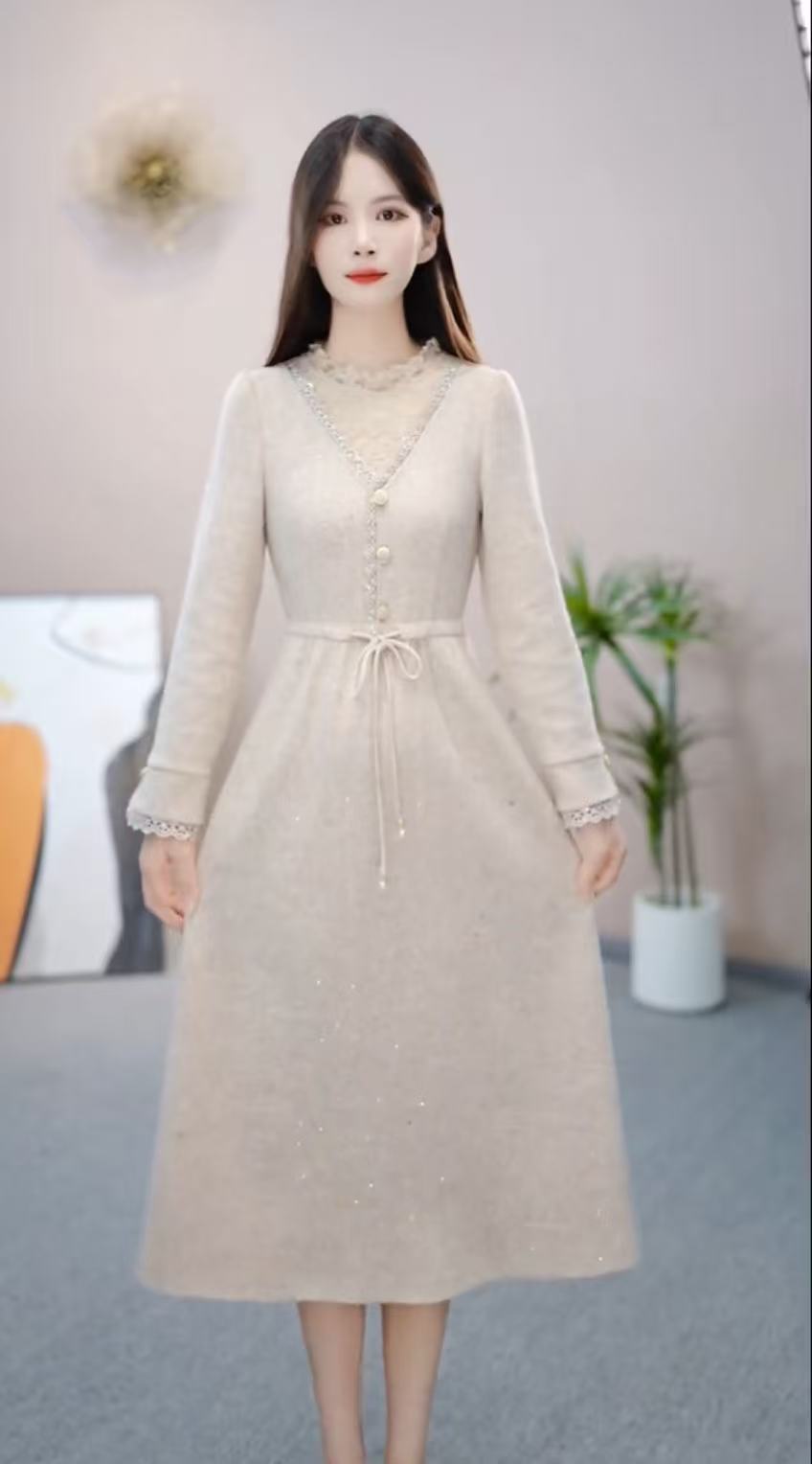 【依橙服饰】 X628  #  2025 减龄 气质 显瘦 新款  连衣裙