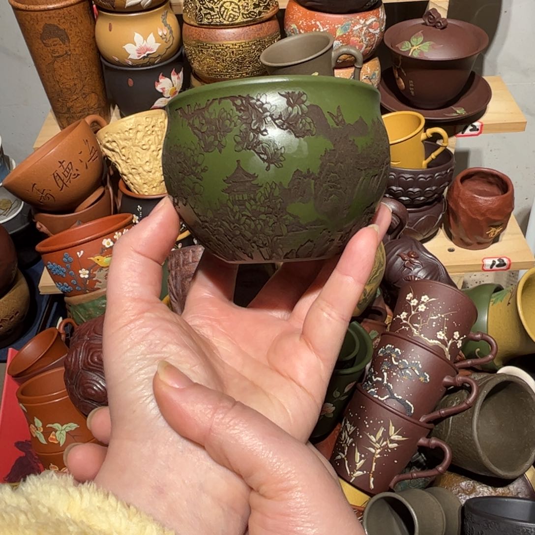 紫砂茶杯宜兴紫砂主人杯