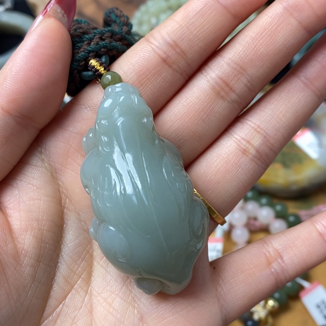 和田玉貔貅吊坠未镶嵌