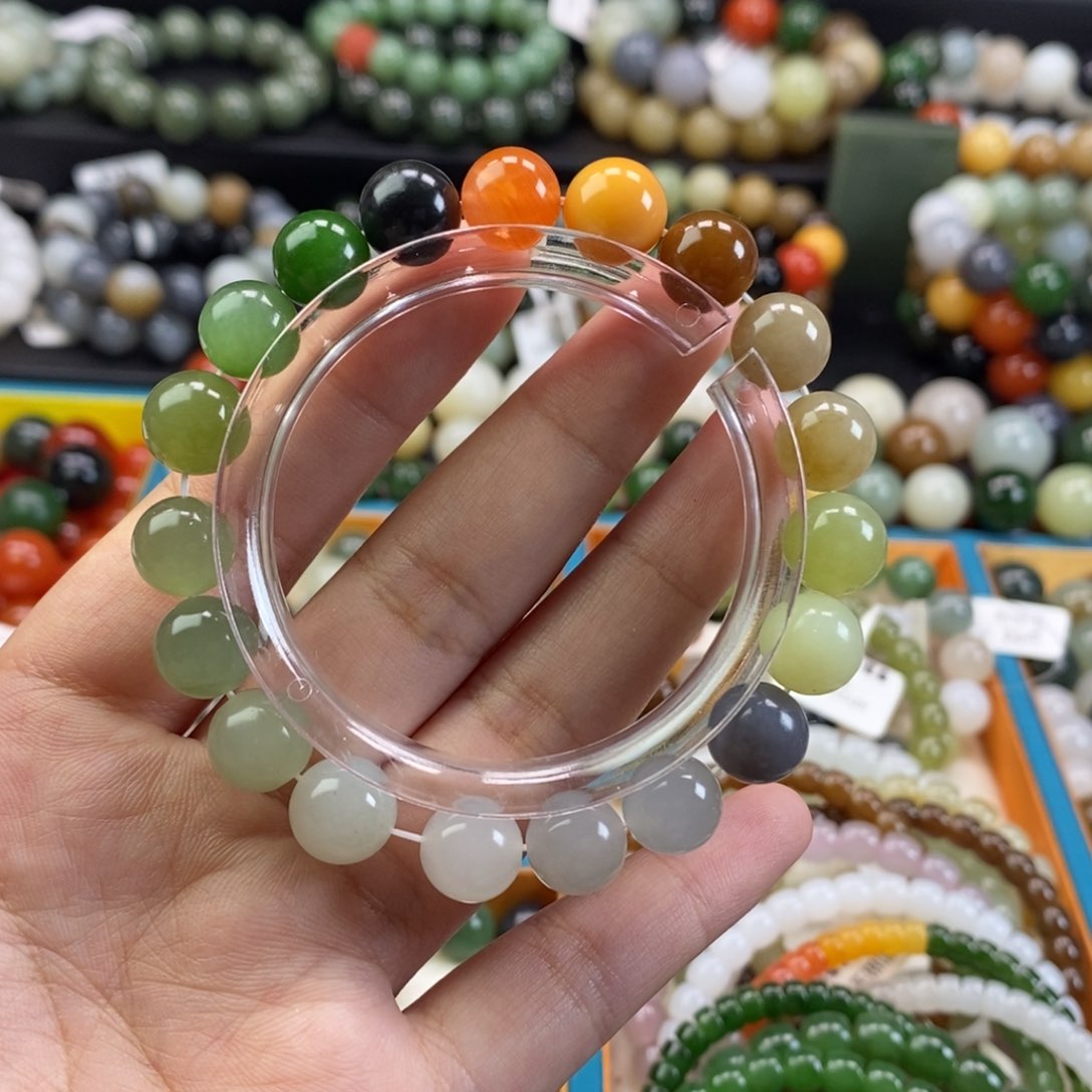 和田玉手串未镶嵌多宝手串z 10