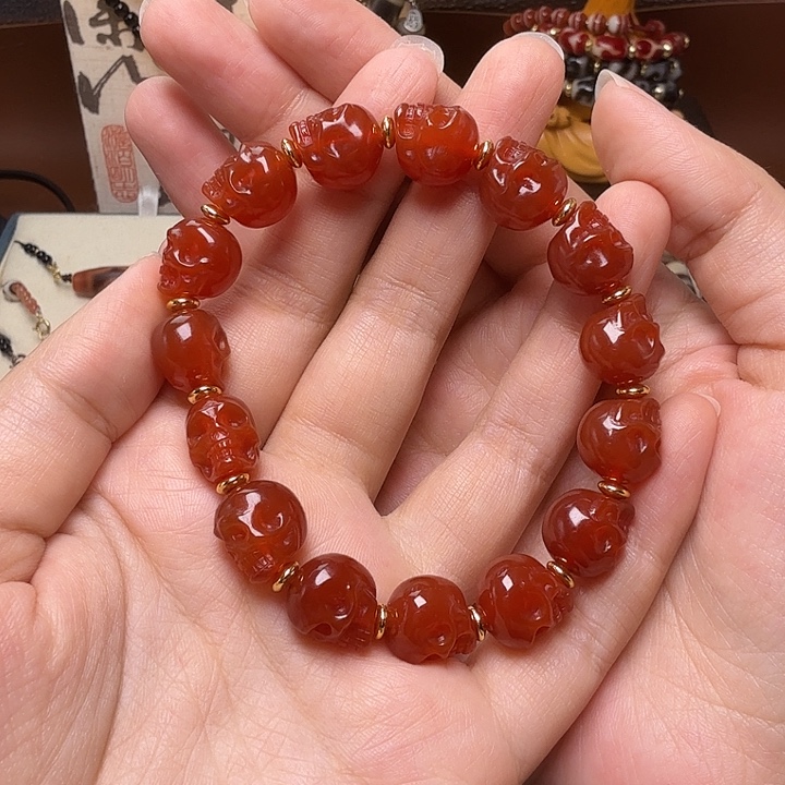 玛瑙/玉髓未镶嵌手链