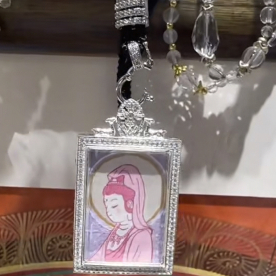 2×3观音Q 版本纯手绘唐卡