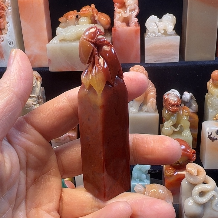 寿山石印石寿山石手工雕刻