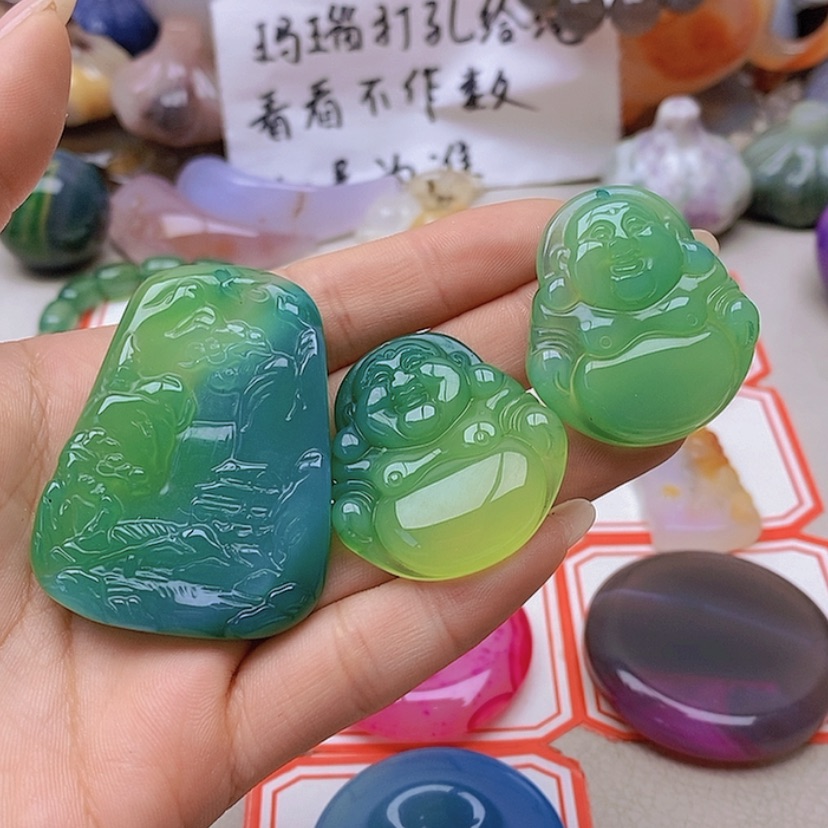 【闪购商品】未镶嵌玛瑙/玉髓珠宝半成品诺*