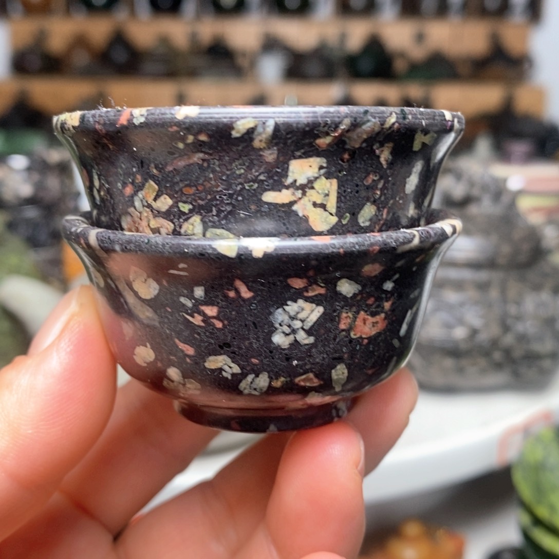 梅花玉福利款翻边杯2