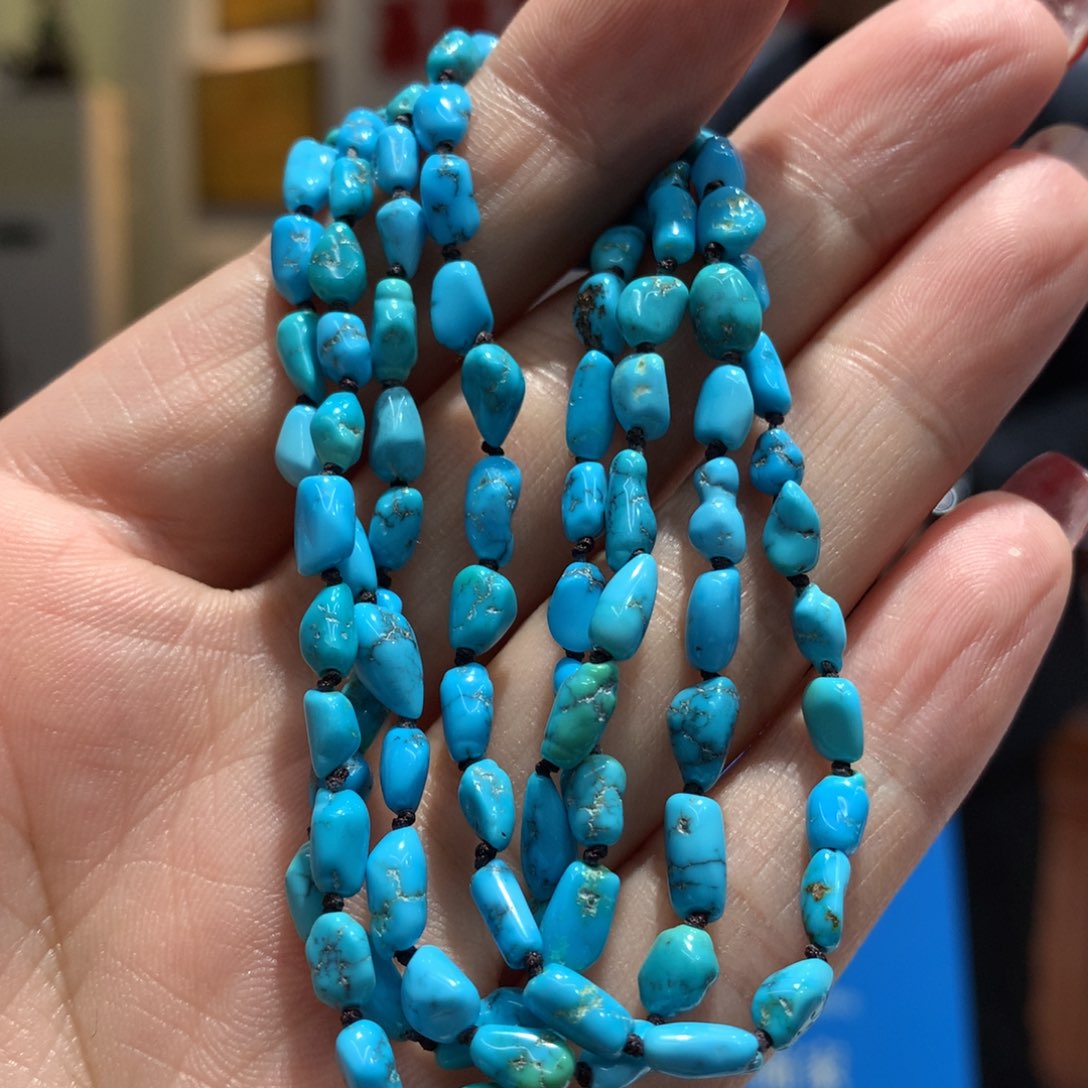 绿松石长链未镶嵌