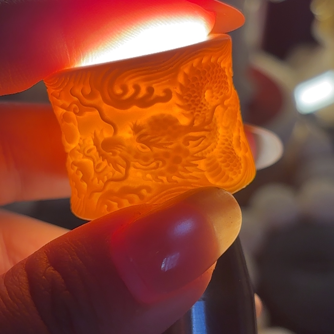 菩提根/象牙果吊坠游龙扳指