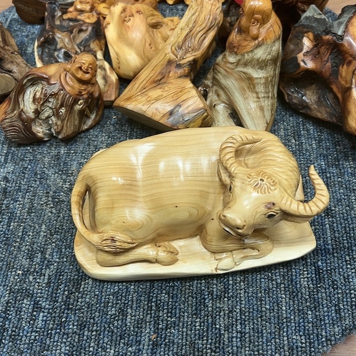 柏木太行崖柏手把摆件