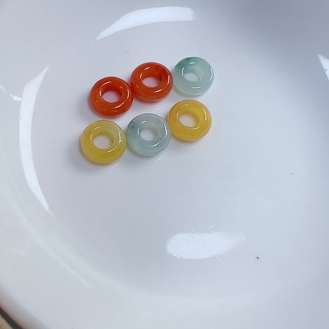 翡翠散珠黄*圈圈6个