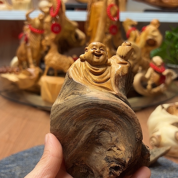 柏木把件崖柏摆件