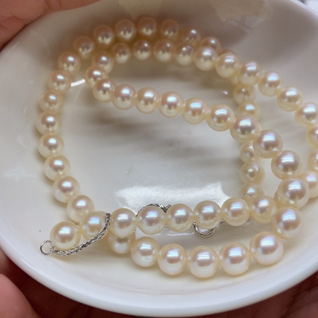 海水珍珠项链银S925镶嵌