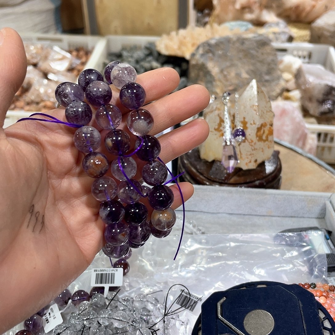 水晶手串12m l未镶嵌多样性发一条z y 536