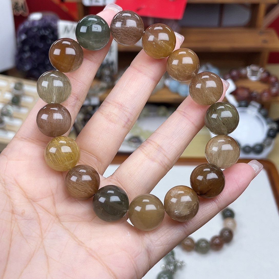 水晶手链未镶嵌兔毛