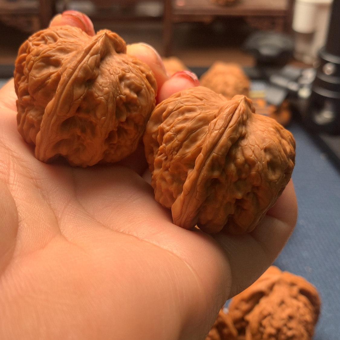 【闪购商品】把件文玩核桃元宝38