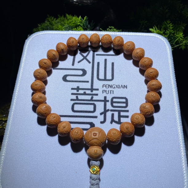 438号尼泊尔凤眼菩提，尺寸12.1-3毫米，25颗，一图一物已打底点封