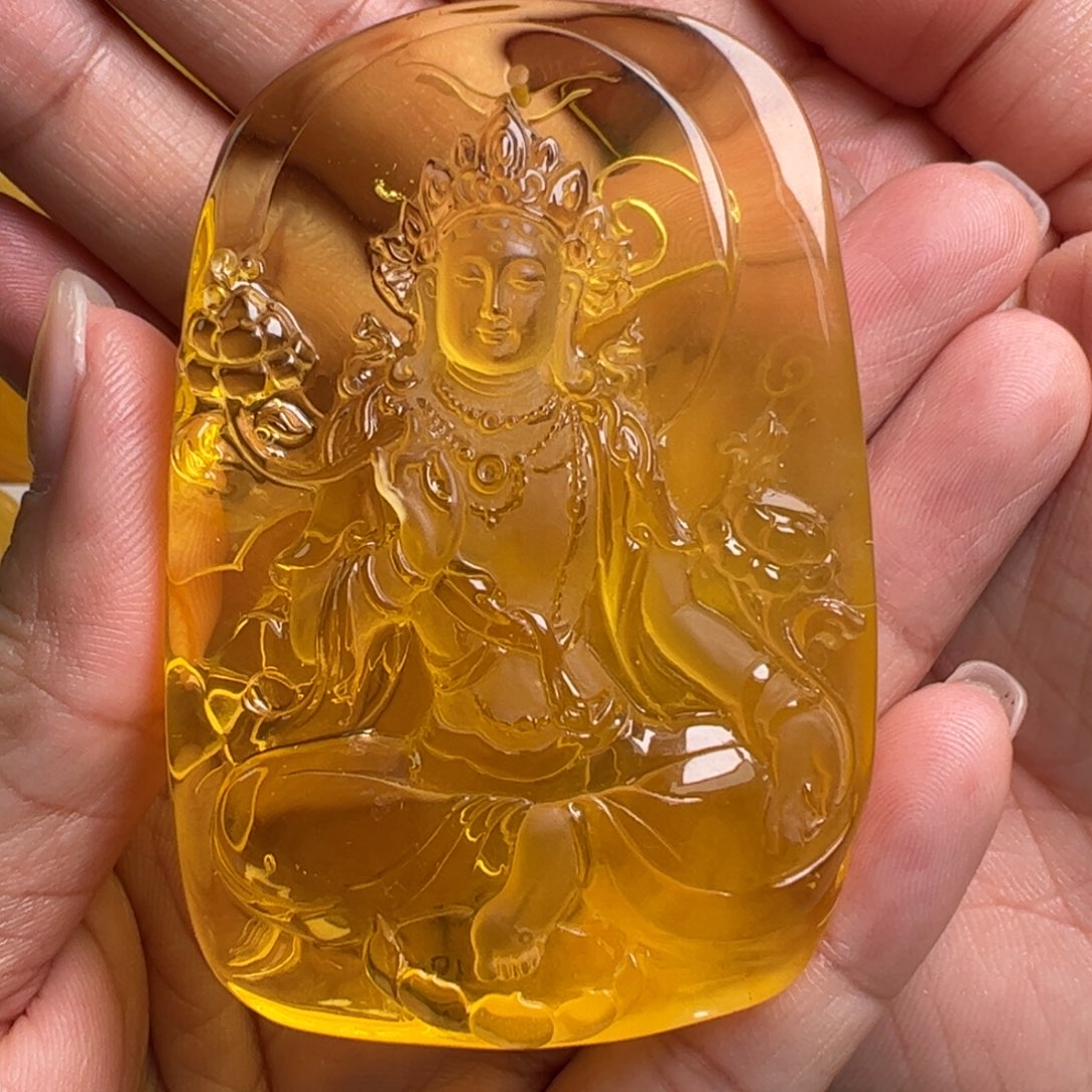 蜜蜡毛衣链未镶嵌无优化