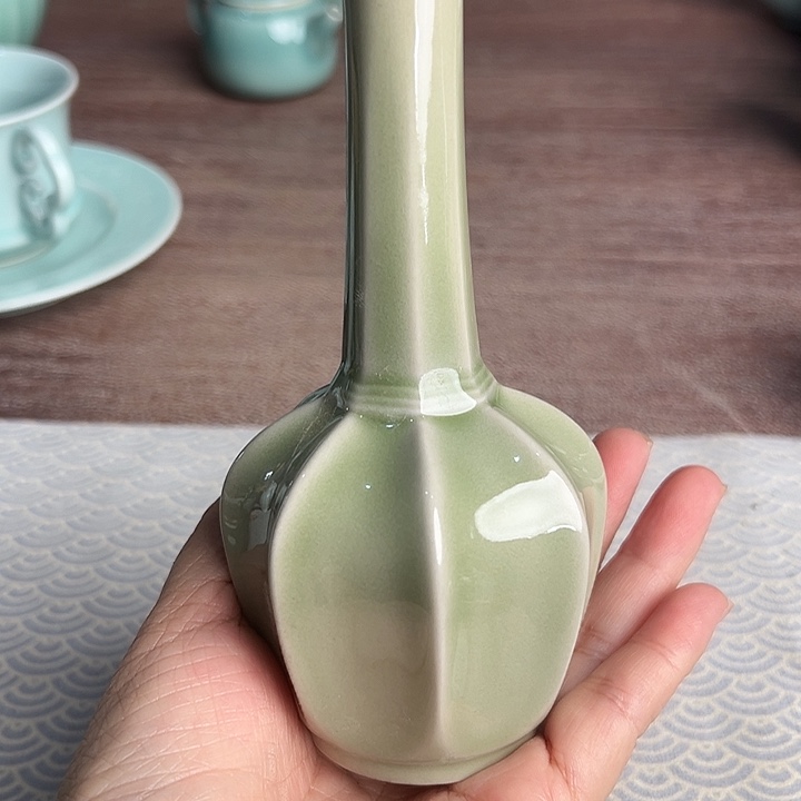 龙泉云间青瓷小米茶器