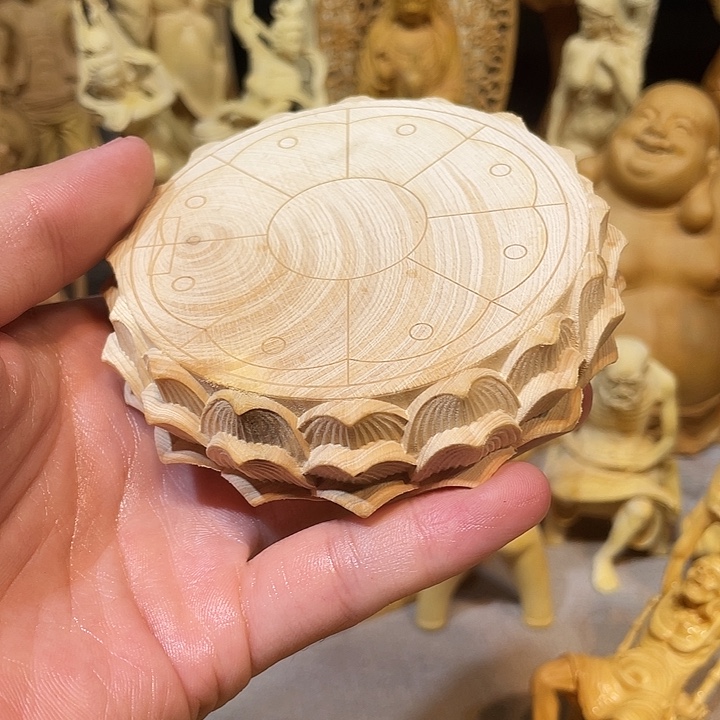 黄杨木瑕疵莲花座