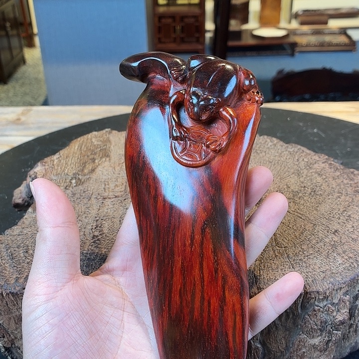 烟***烟端景台紫檀木类紫檀