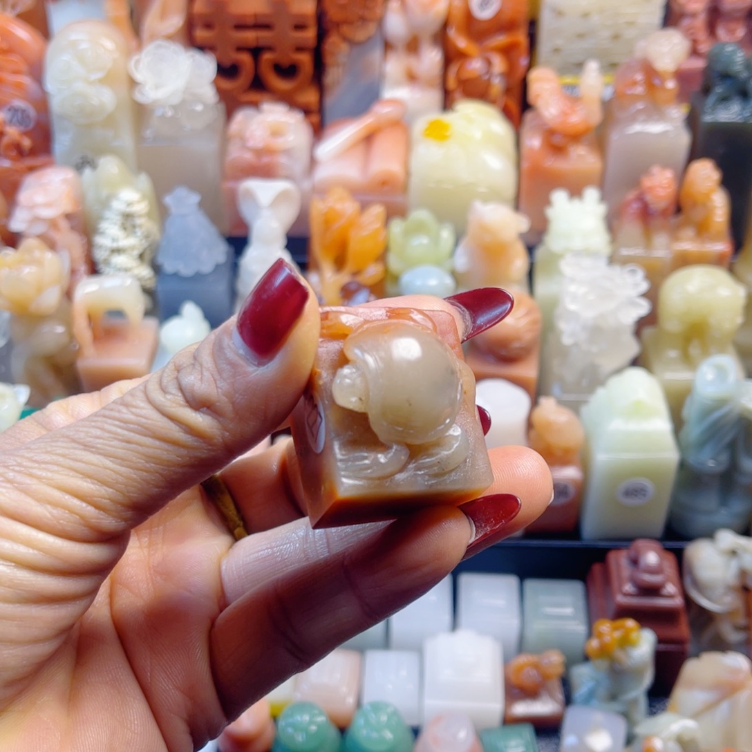 印石寿山石选石印包可字