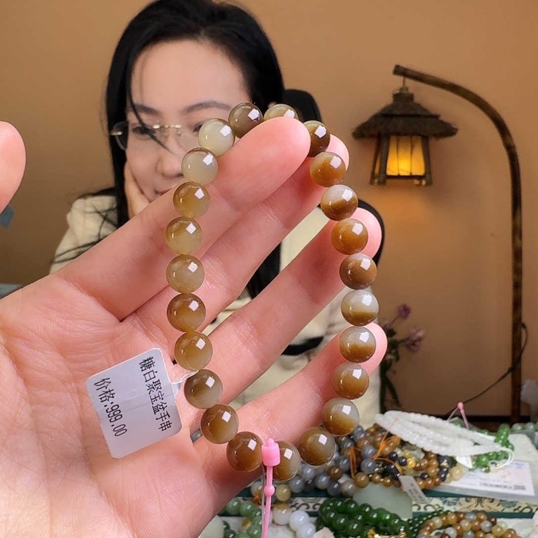 和田玉未镶嵌手链