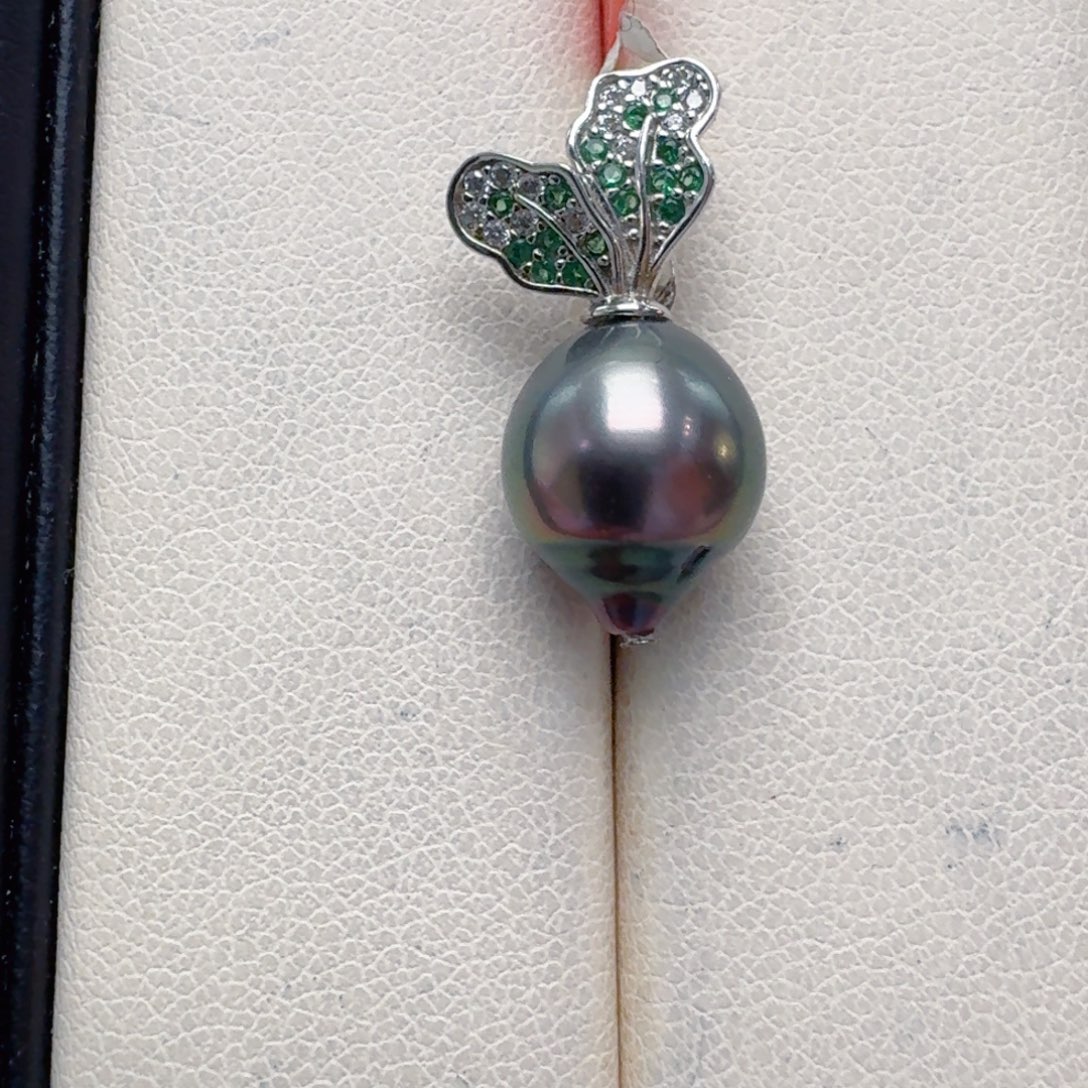 海水珍珠颈饰银S925镶嵌@@hd151