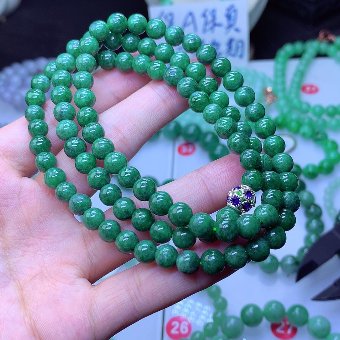 翡翠毛衣链未镶嵌卡7