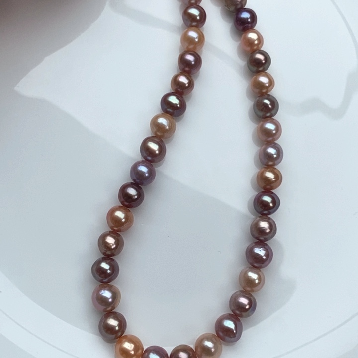 颈饰淡水珍珠银S925镶嵌