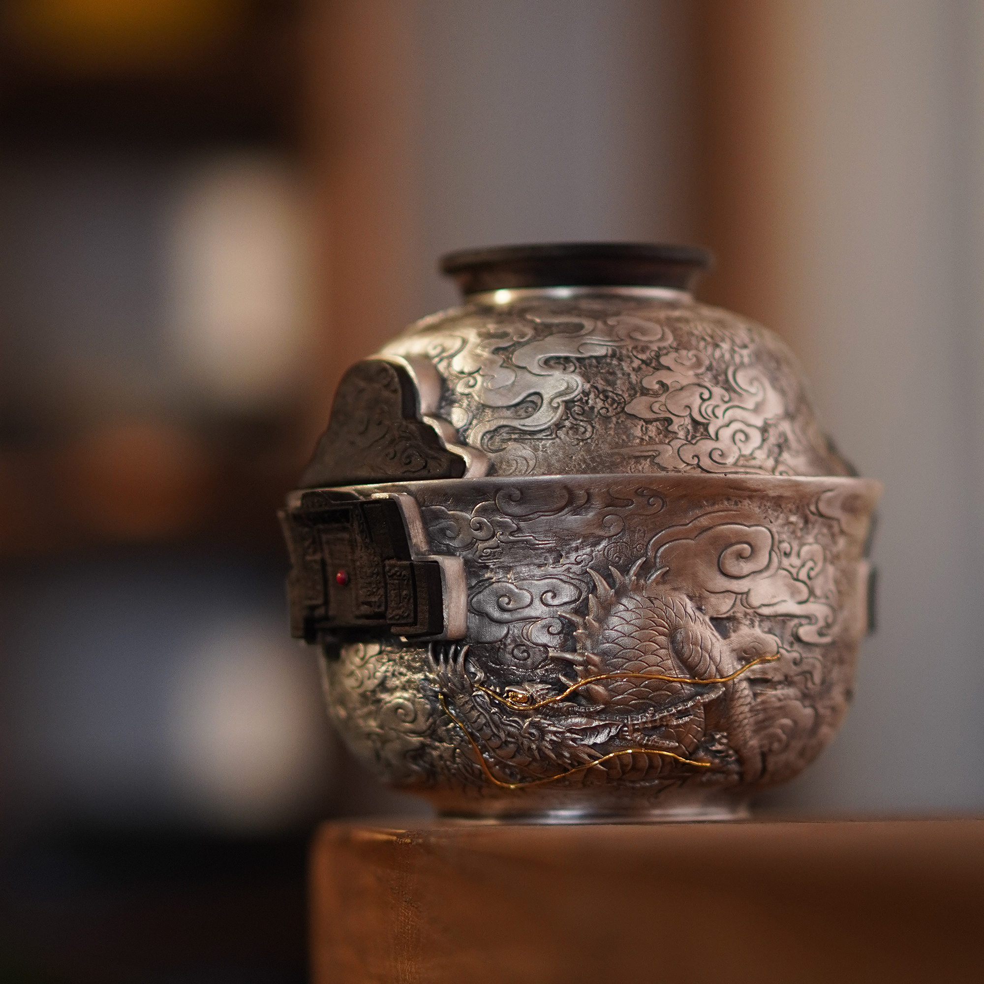 欲山行 旅行龙盖碗