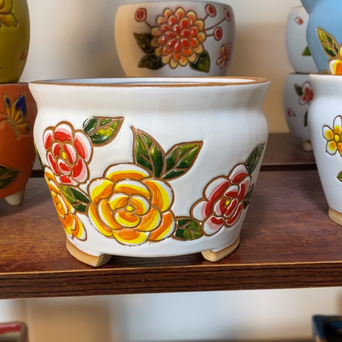 红陶韩式多肉植物花盆