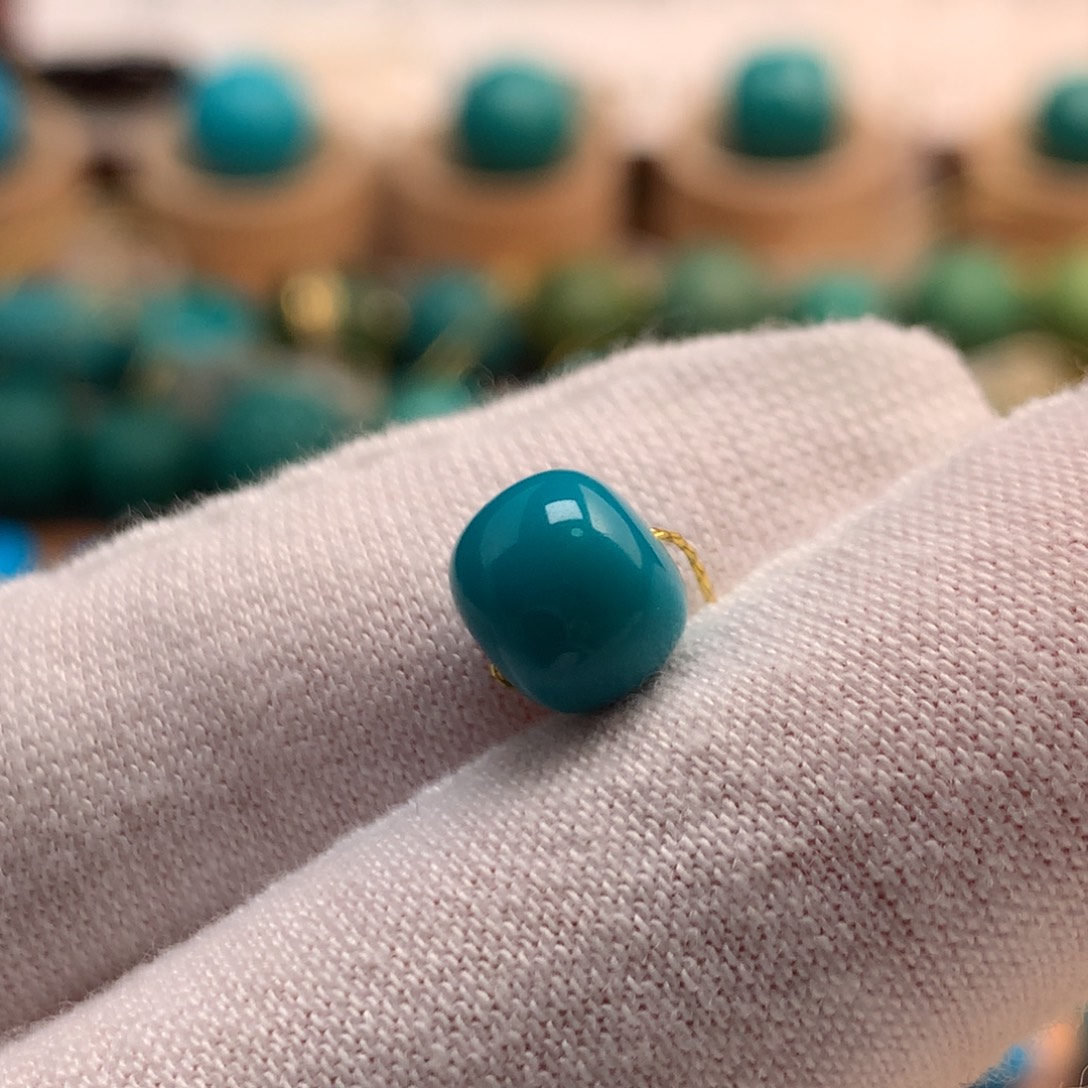 绿松石未镶嵌绿松石7.9mm