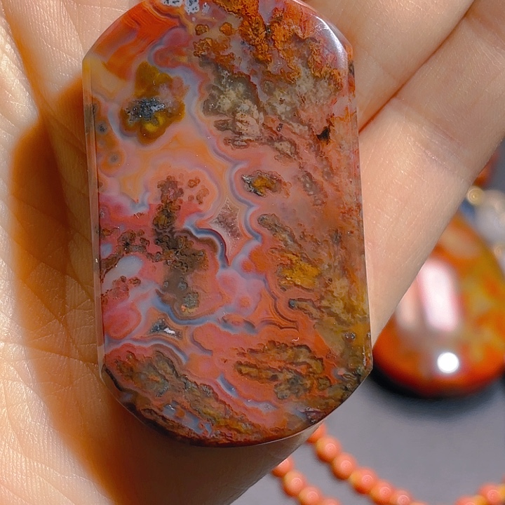 玛瑙/玉髓吊坠(赠链)未镶嵌