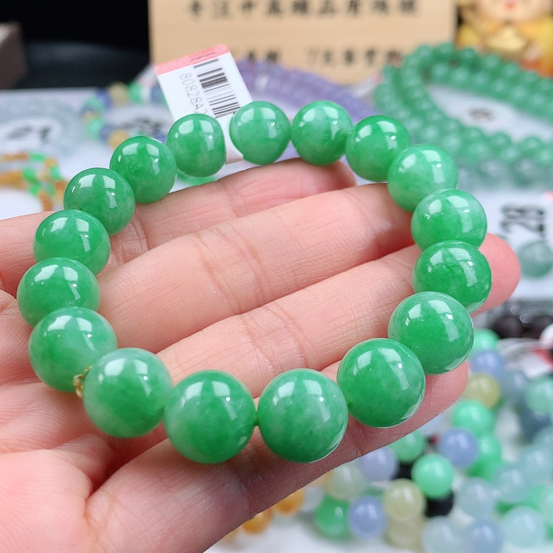 翡翠手链未镶嵌卡11.3mm