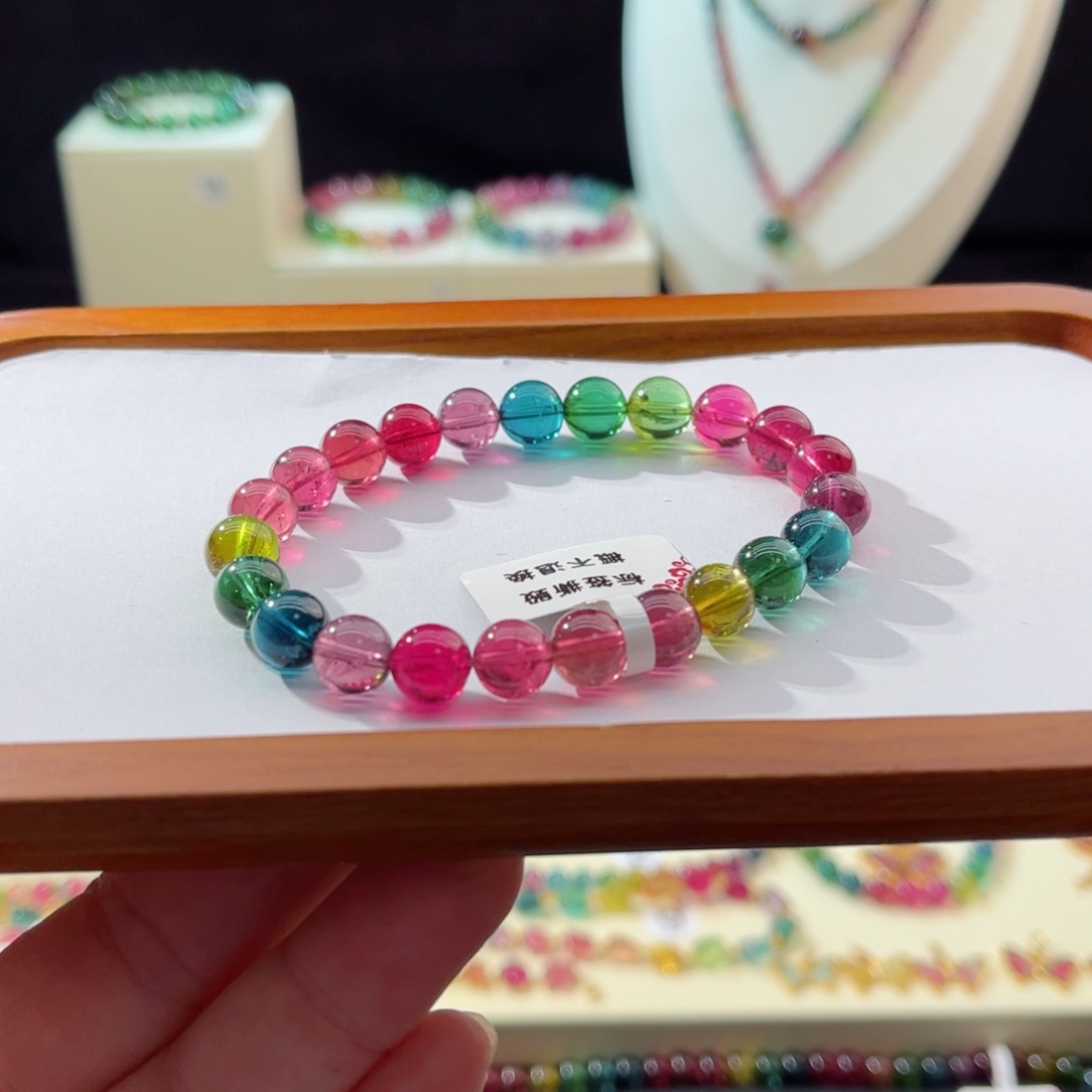 碧玺手串未镶嵌手串