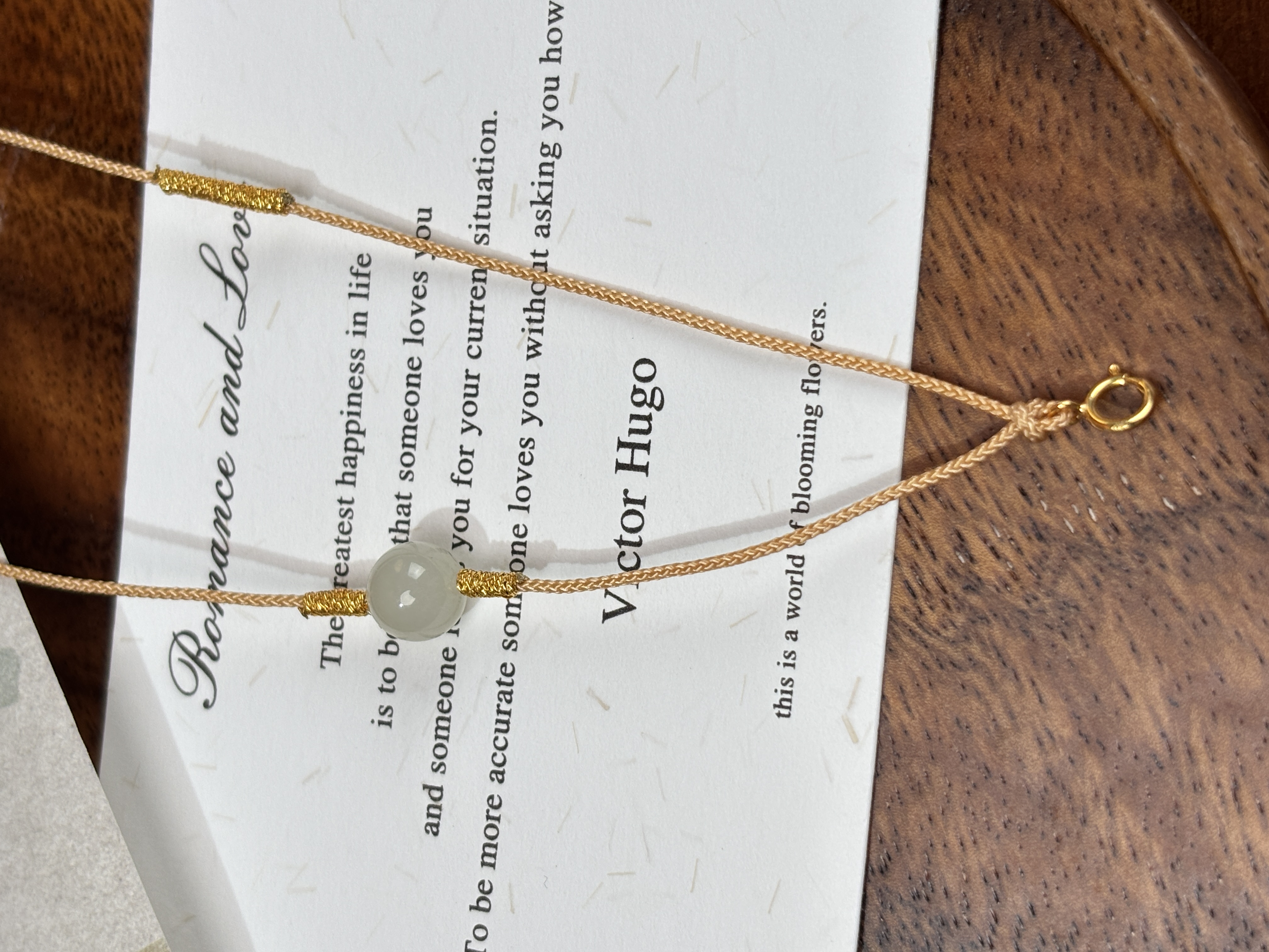 和田玉烟紫925银万能链百搭简约