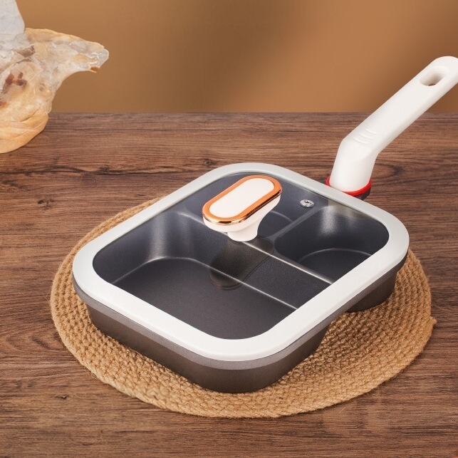 新疆包邮早餐神器带盖煎锅厨房三合一平底多用多功能锅煎蛋汉堡锅