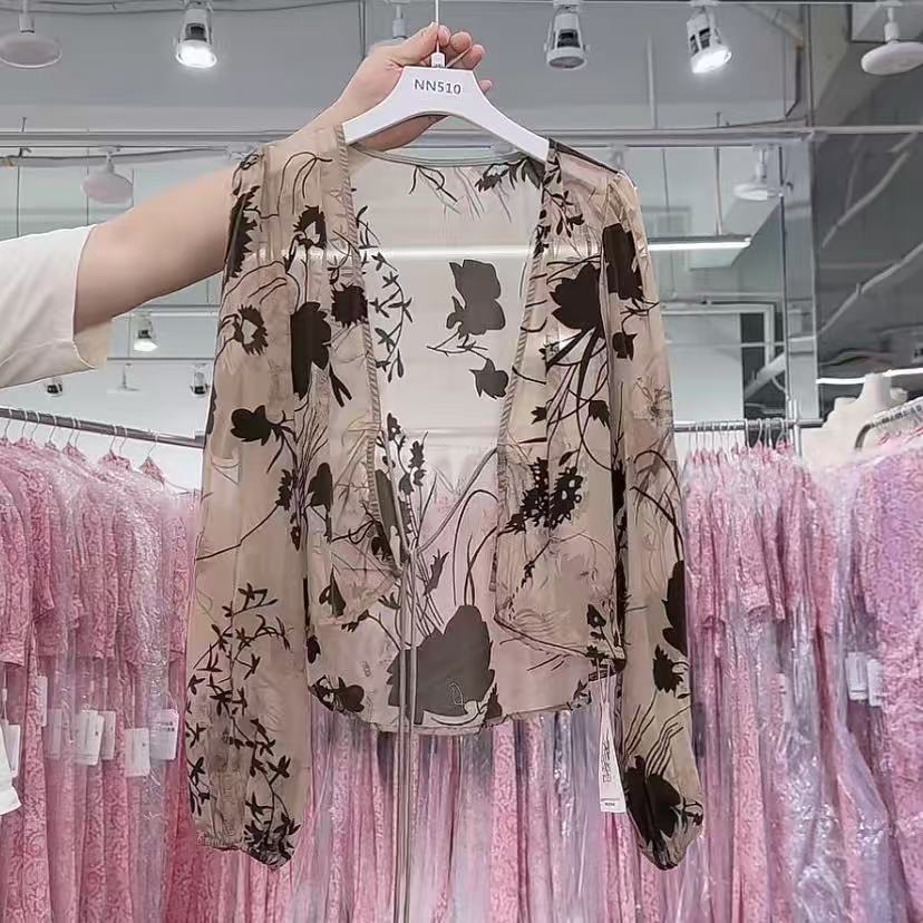 【AS•原创设计】NN510-时尚女装设计感开衫印花气质洋气