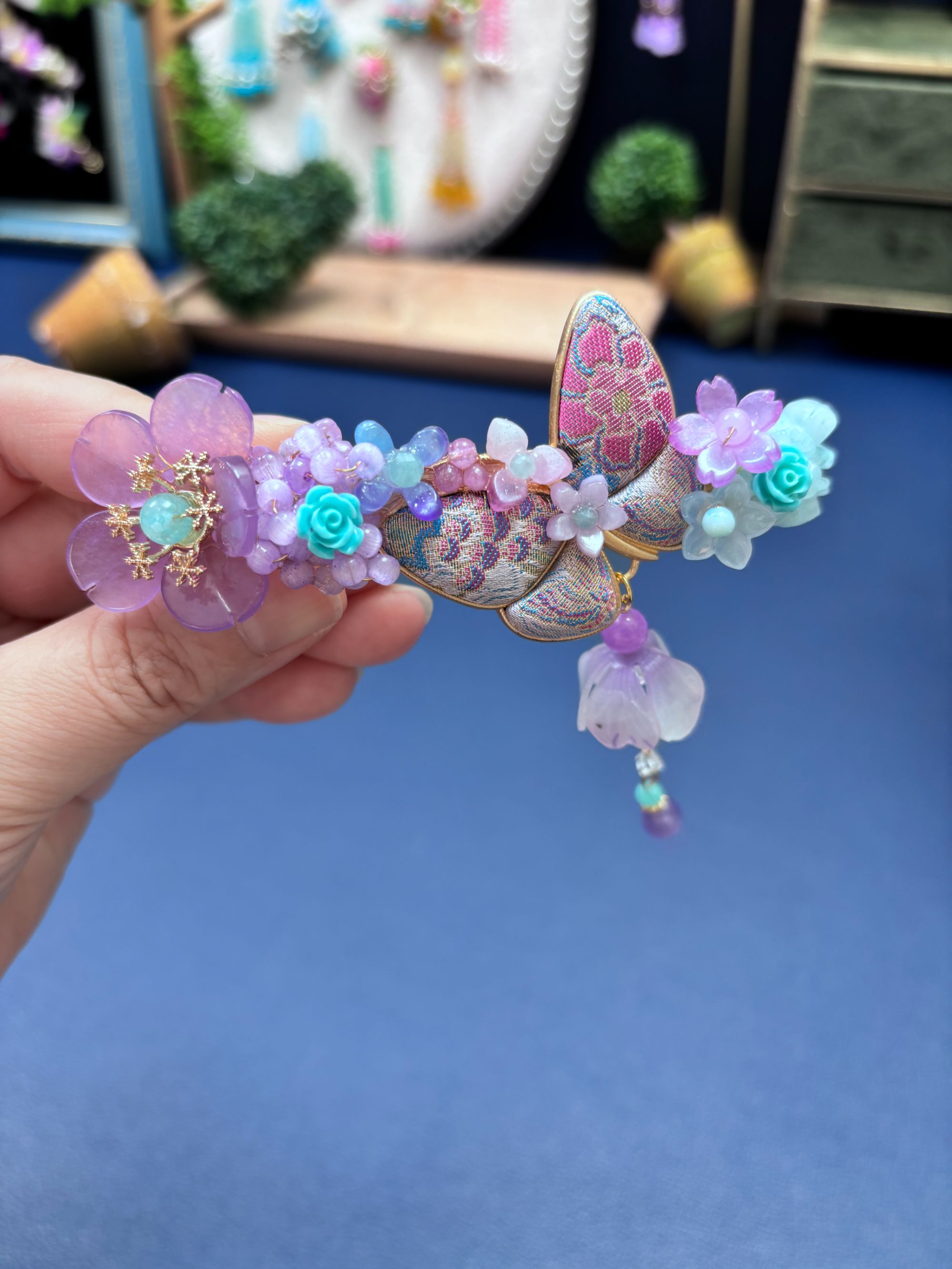 手工原创轻奢发夹