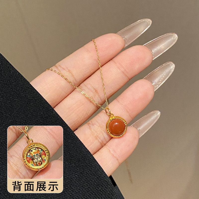 精致气质百搭小众扎基拉姆女项链A3690