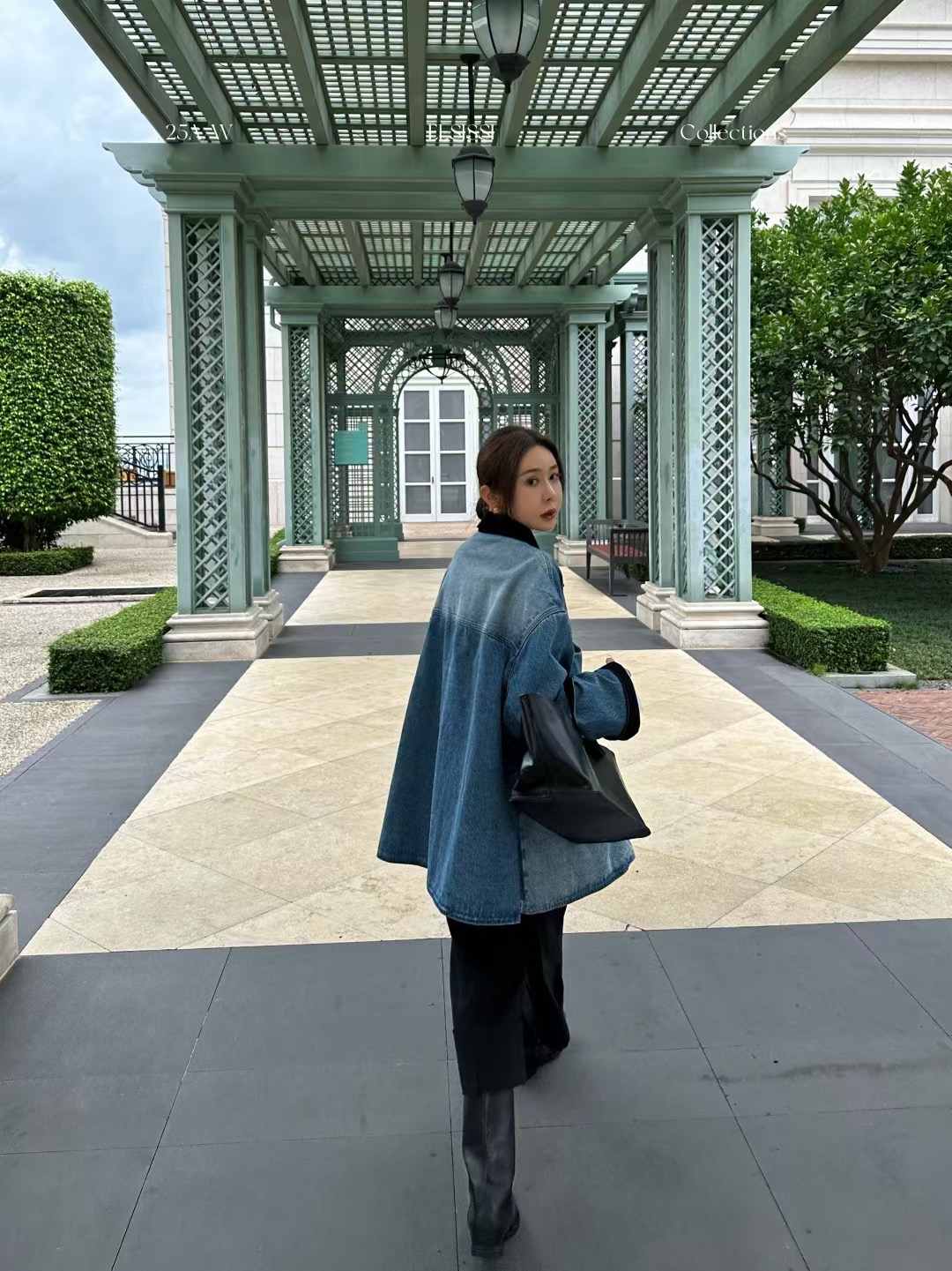 薄款中长款厚款常规宽松型短外套时尚宽松蓝色慵懒风