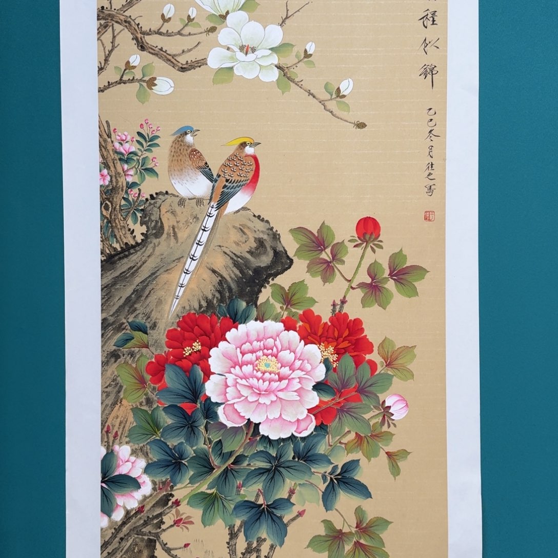 国画国画作品山水花鸟纯手绘