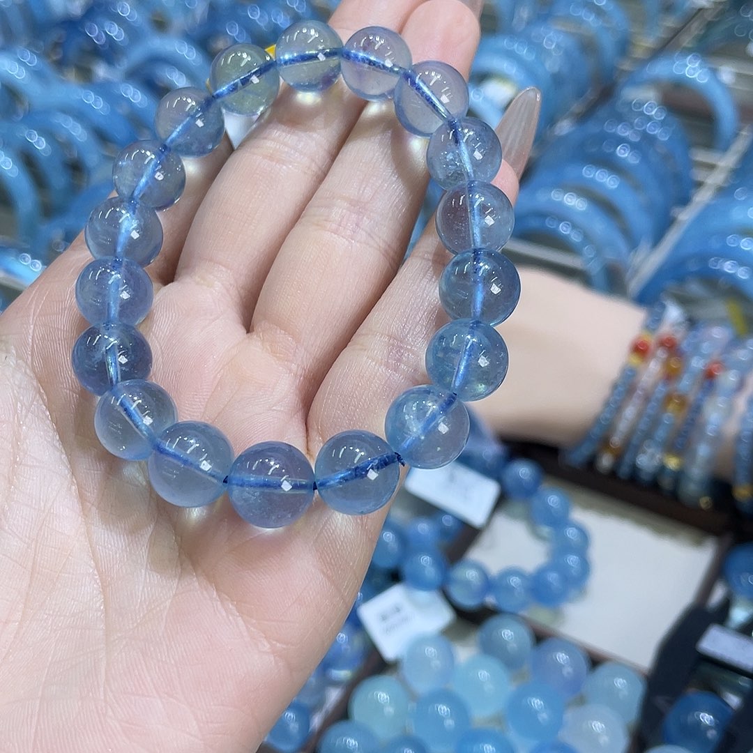 非金属蓝色海蓝手串