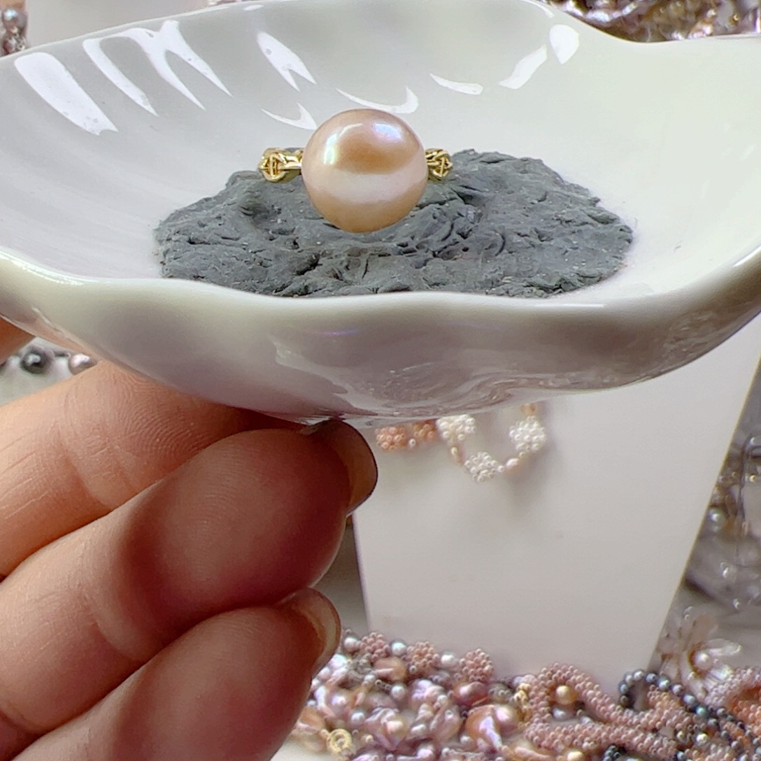 合金淡水珍珠手链